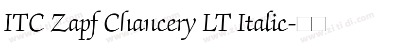 ITC Zapf Chancery LT Italic字体转换